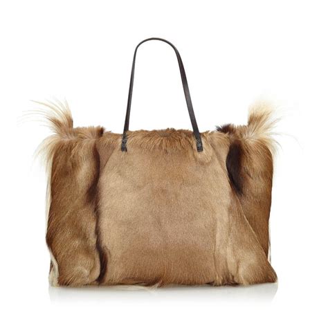 fendi fun fur|fendi fur tote bag.